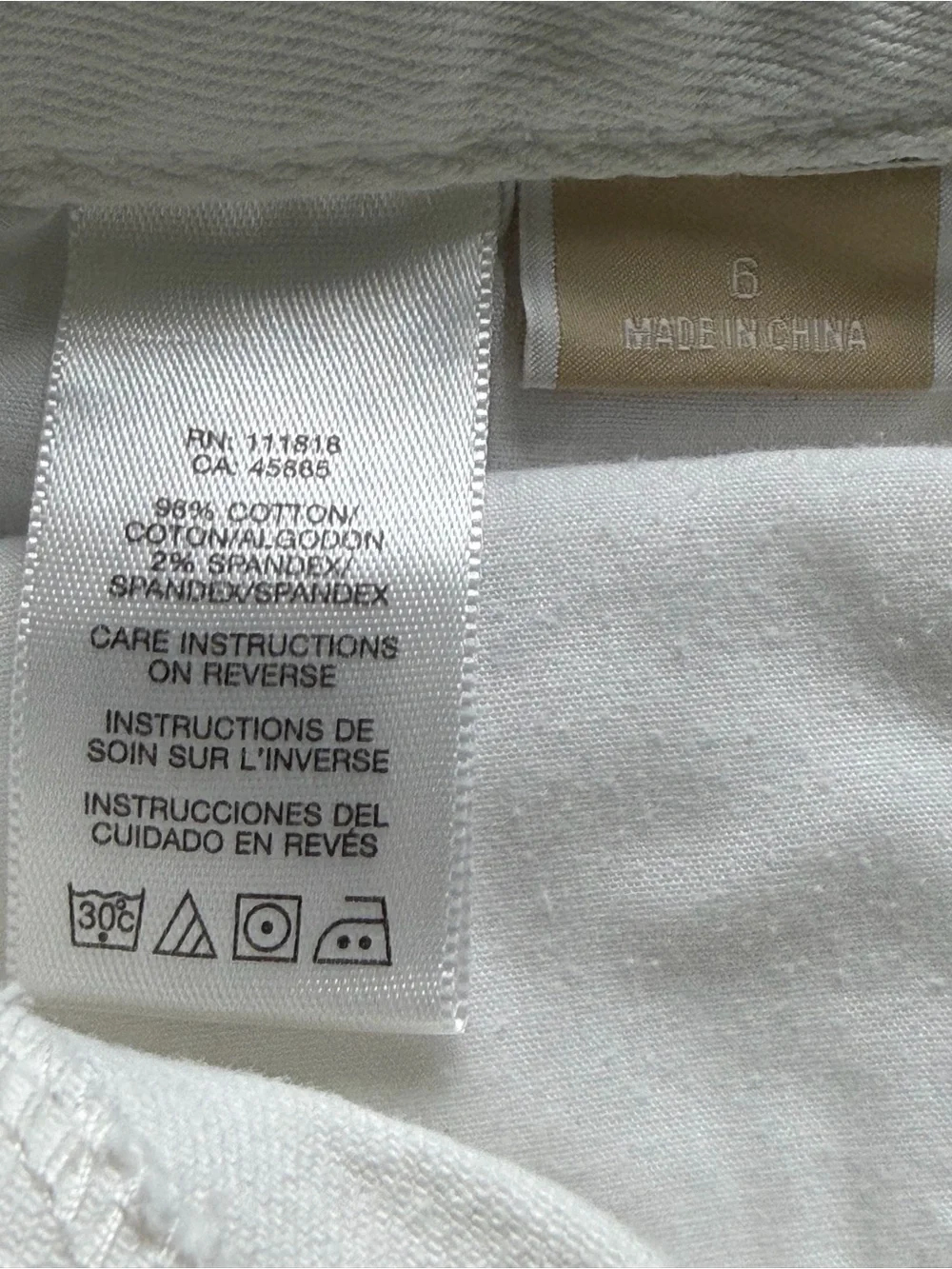 Michael Kors Straight-Leg Women's Jeans in White